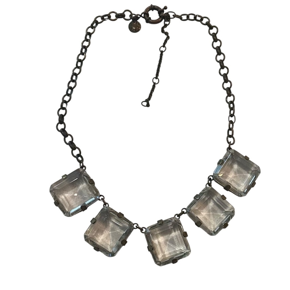 Vintage J Crew Statement in Clear Stones